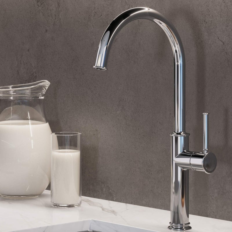 Kraus صنبور بار مطبخ كراوس سيلت, تشطيب كروم, KPF-1681CH - Image 2
